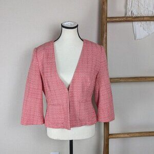 East 5th Pink Tweed Blazer Jacket Size Medium Women